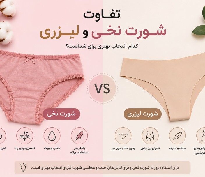 تفاوت شورت نخی و شورت لیزری؛ کدام انتخاب بهتری برای شماست؟